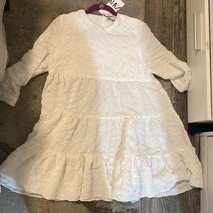 White Zara flow dress